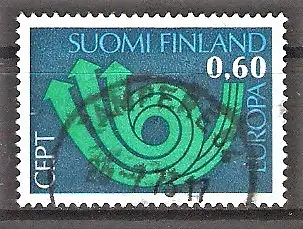 Briefmarke Finnland Mi.Nr. 722 o Europa CEPT 1973 / Stilisiertes Posthorn