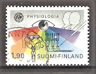 Briefmarke Finnland Mi.Nr. 1073 o Physiologischer Jubiläums-Weltkongress Helsinki 1989