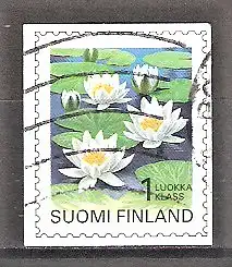 Briefmarke Finnland Mi.Nr. 1350 o Pflanzen 1996 / Weiße Seerose (Nymphaea candida)
