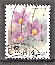 Briefmarke Finnland Mi.Nr. 1576 o Pflanzen 2001 / Finger-Kuhschelle (Pulsatilla patens)
