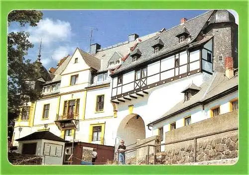 Ansichtskarte Deutschland - Saalburg Ebersdorf / Torbogen mit alter Stadtmauer (2204)