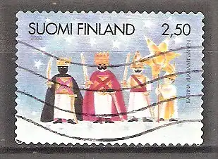 Briefmarke Finnland Mi.Nr. 1544 A o Weihnachten 2000 / Sternsinger