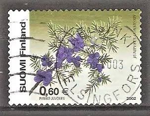 Briefmarke Finnland Mi.Nr. 1625 o Wacholder 2002 / Gemeiner Wacholder (Juniperus communis)