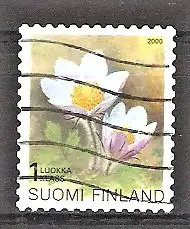 Briefmarke Finnland Mi.Nr. 1532 o Pflanzen 2000 / Frühlingsküchenschelle (Pulsatilla vernalis)