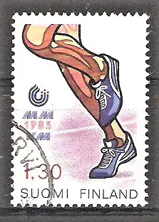 Briefmarke Finnland Mi.Nr. 930 o Leichtathletik-Weltmeisterschaften Helsinki 1983 / Laufen