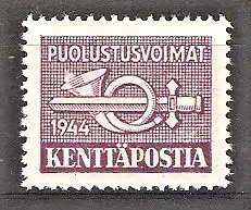 Briefmarke Finnland Militärpostmarke Mi.Nr. 6 ** Schwert und Posthorn 1944