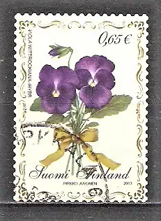 Briefmarke Finnland Mi.Nr. 1646 o Blumen 2003 / Gartenstiefmütterchen (Viola wittrockiana)