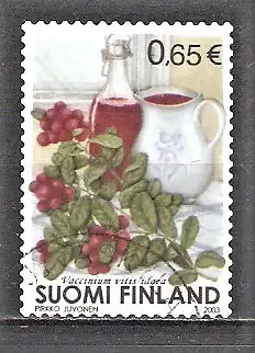 Briefmarke Finnland Mi.Nr. 1675 o Beeren 2003 / Preiselbeere (Vaccinium vitis-idaea)