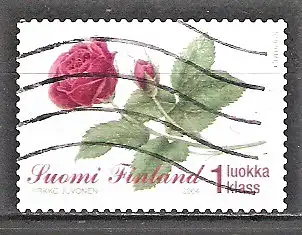 Briefmarke Finnland Mi.Nr. 1697 o Blumen 2004 / Rose