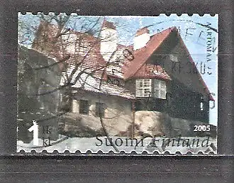 Briefmarke Finnland Mi.Nr. 1743 o Villa Hvitträsk in Kirkkonummi 2005 / Außenansicht des Hauptgebäudes