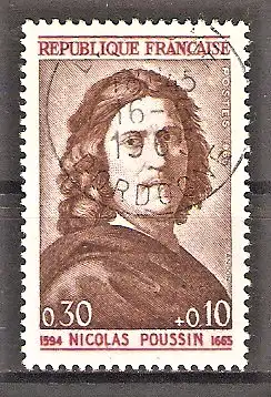 Briefmarke Frankreich Mi.Nr. 1502 o 300. Todestag von Nicolas Poussin 1965 / Maler