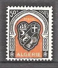Briefmarke Algerien Mi.Nr. 262 ** Wappen algerischer Städte 1947 / Algier