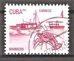 Briefmarke Cuba Mi.Nr. 2634 o Karibik-Languste