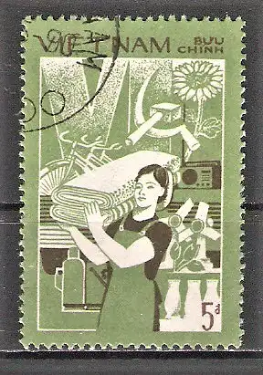 Briefmarke Vietnam Mi.Nr. 1883 o Parteitagsbeschlüsse 1987 / Steigerung der landwirtschaftlichen Erträge