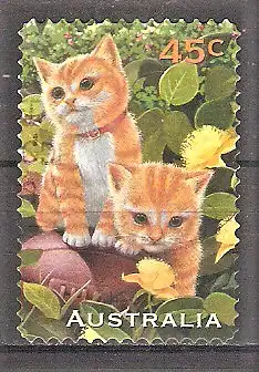 Briefmarke Australien Mi.Nr. 1598 A o Haustiere 1996 / Katzen