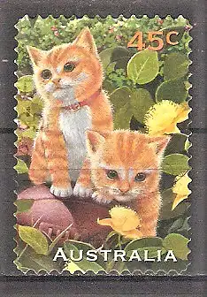 Briefmarke Australien Mi.Nr. 1598 A o Katzen