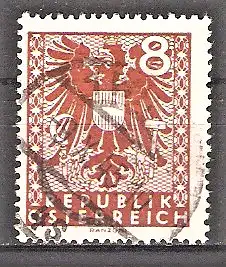 Briefmarke Österreich Mi.Nr. 701 o Wappenzeichnung 1945
