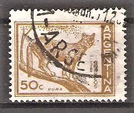 Briefmarke Argentinien Mi.Nr. 700 o Landesansichten 1959 / Puma