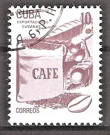 Briefmarke Cuba Mi.Nr. 2639 o Exportgüter 1982 / Kaffeebohnen