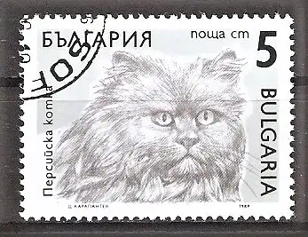 Briefmarke Bulgarien Mi.Nr. 3809 o Perserkatze
