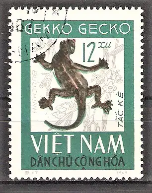 Briefmarke Vietnam Mi.Nr. 432 o Tokeh (Gekko gecko)