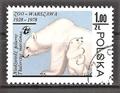 Briefmarke Polen Mi.Nr. 2585 o Eisbär (Ursus maritimus)