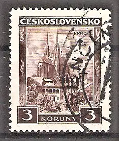 Briefmarke Tschechoslowakei Mi.Nr. 291 o Landschaften 1929 / Dom zu Brünn