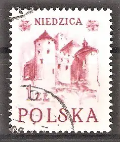 Briefmarke Polen Mi.Nr. 769 II o Historische Baudenkmäler 1952 / Burg Niedzica