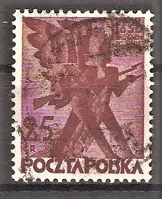 Briefmarke Polen Mi.Nr. 267 o 100. Jahrestag des polnischen November-Aufstandes 1930 / Stilisierte Soldaten