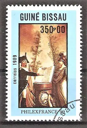 Briefmarke Guinea-Bissau Mi.Nr. 1060 o 200. Jahrestag der Französischen Revolution 1989