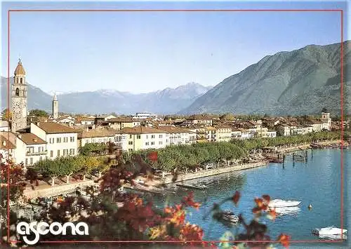 Ansichtskarte Schweiz - Ascona - Lago Maggiore / Ortsansicht (2592)