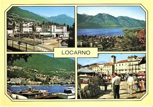 Ansichtskarte Schweiz - Locarno - Lago Maggiore / Mehrbildkarte (2591)