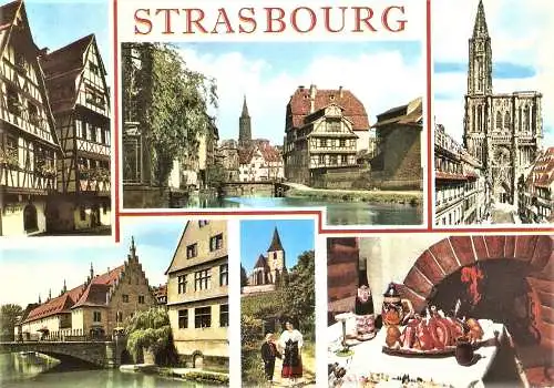 Ansichtskarte Frankreich - Strasbourg / Hauptstadt vom Elsass - Bauwerke (1790)