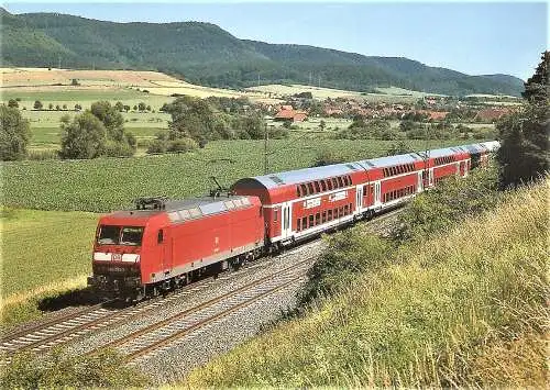 Ansichtskarte Deutschland - E-Lok BR 145 033-7 der DB bei Banteln/Leine (2582)