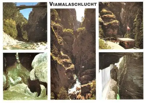 Ansichtskarte Schweiz - Thusis / Viamala-Schlucht - Mehrbildkarte (2237)