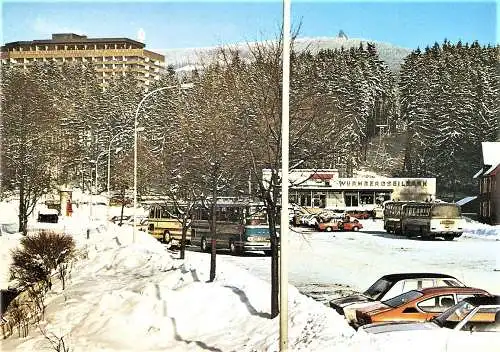 Ansichtskarte Deutschland - Braunlage / Hotel Maritim mit Wurmberg und Wurmbergseilbahn-Station (2251)