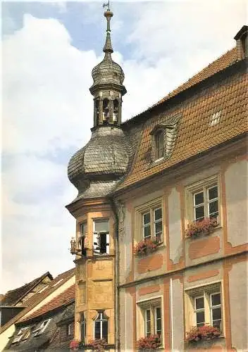 Ansichtskarte Deutschland - Bad Königshofen / Rathaus-Erker mit Glockenspiel (2273)