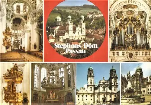 Ansichtskarte Deutschland - Passau / Stephans Dom - Mehrbildkarte (2284)