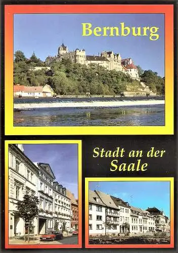 Ansichtskarte Deutschland - Bernburg / Schloss, Breite Strasse, Teilansicht (2304)