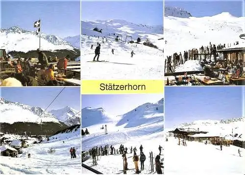 Ansichtskarte Schweiz - Stätzerhorn / Churwalden, Parpan, Valbella GR, Skigebiet Stätzerhorn (2358)