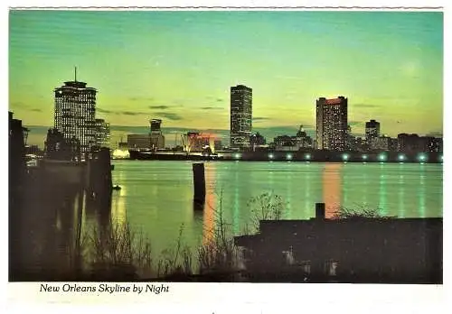 Ansichtskarte USA - New Orleans / Skyline by Night (2365)