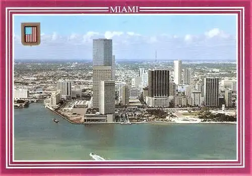 Ansichtskarte USA - Miami / Miamis's ultra-modern downtown floats between the bay and the sky (2366)