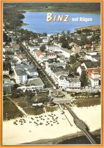 Ansichtskarte Deutschland - Rügen / Binz auf Rügen - Strandansicht (2400)