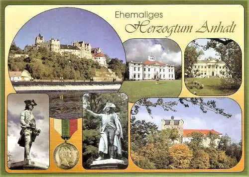 Ansichtskarte Deutschland - Ehemaliges Herzogtum Anhalt / Bernburg, Dessau, Wörlitz, Ballenstedt (2407)