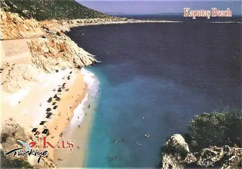 Ansichtskarte Türkei - Kaş / Provinz Antalya - Kaputaş Beach (2266)