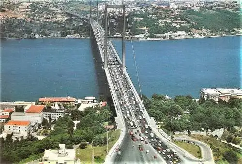 Ansichtskarte Türkei - Istanbul / Bosporus-Brücke (2262)