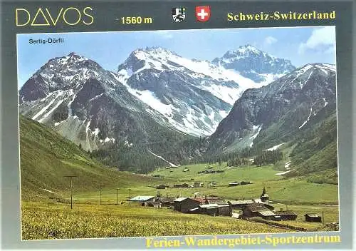 Ansichtskarte Schweiz - Davos / Sertig-Dörfli bei Davos mit Ducan (2528)