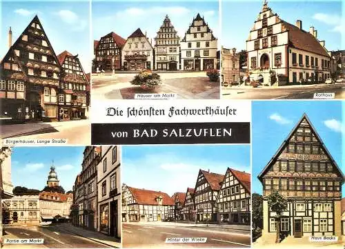 Ansichtskarte Deutschland - Bad Salzuflen / Die schönsten Fachwerkhäuser von Bad Salzuflen (2460)
