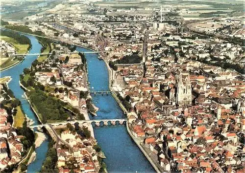 Ansichtskarte Deutschland - Regensburg / Gesamtansicht (2466)
