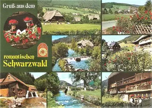 Ansichtskarte Deutschland - Schwarzwald / Gruß aus dem romantischen Schwarzwald - Mehrbildkarte (2246)